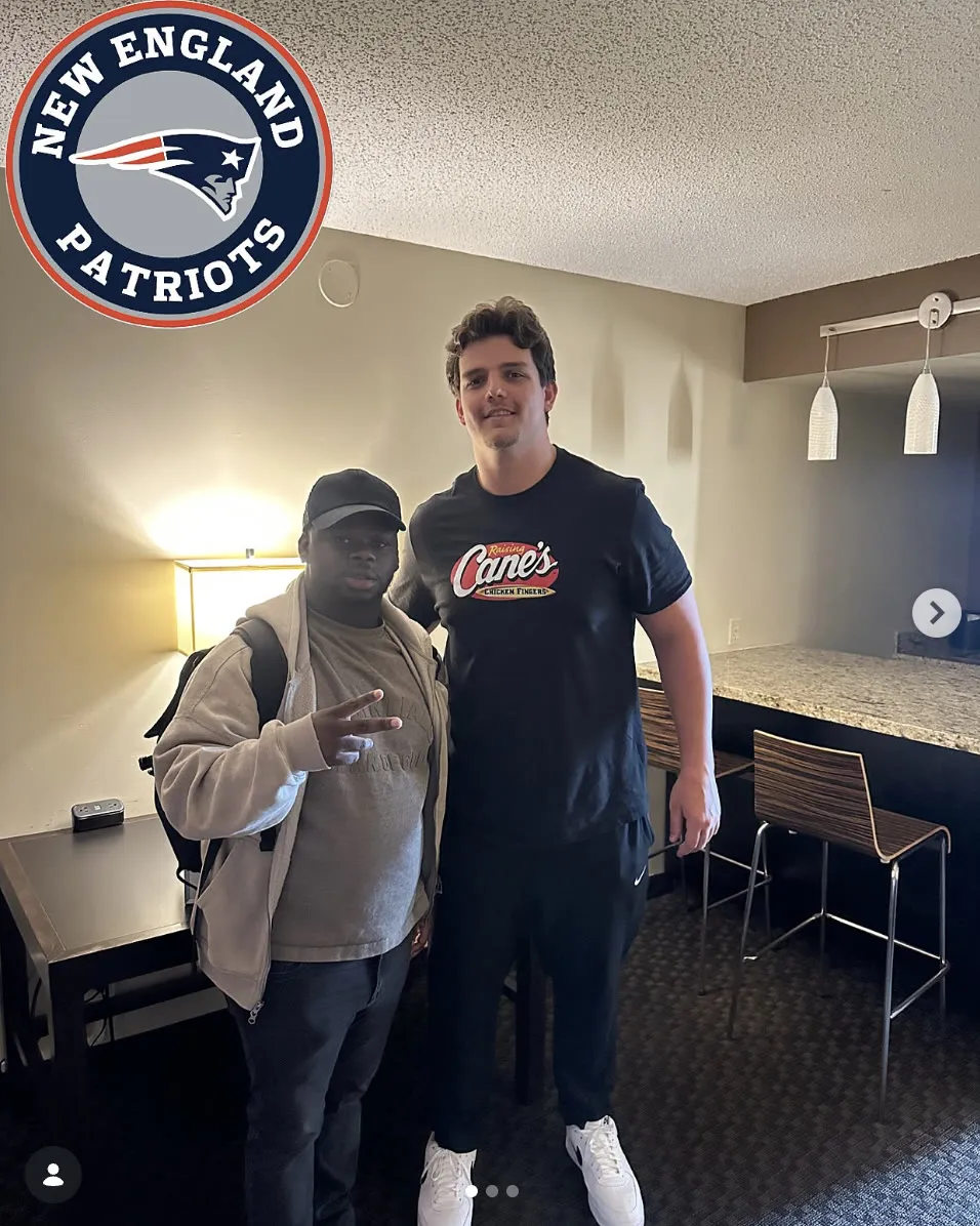 Austen with Will Campbell, 4th pick of the NFL draft